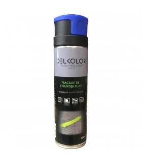 Delkolor Peinture de traçage et marquage au sol fluo 500 ml
