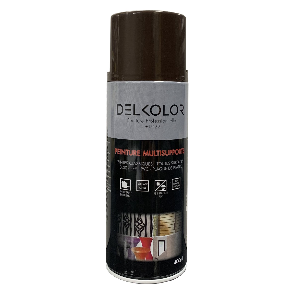 Delkolor Peinture Tableau Magnétique Noir 100ml Couleur: Noir