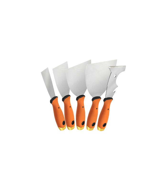 Ensemble de 5 couteaux à maroufler Inox CIRET
