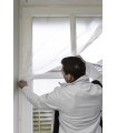 Film de protection avec ruban adhésif beige 55cm x 33m