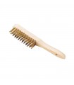 Brosse à manche fil rond 4 rangs