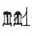 Werku aspirateur sec-humide moteur 1200 W 30 L