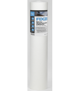 Bâche de protection plastifiée antidérapante 25m x 1m