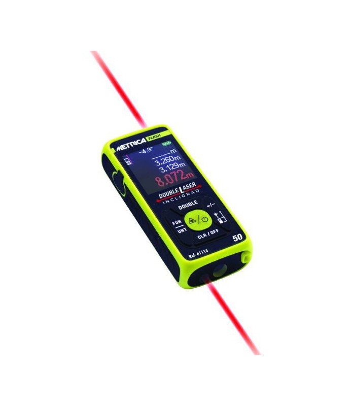 METRICA Télémètre Double Laser Expo Flash 50 M