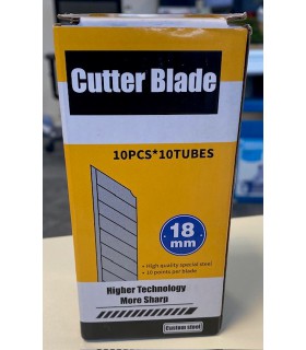 BOITE 100 LAMES CUTTER 18MM