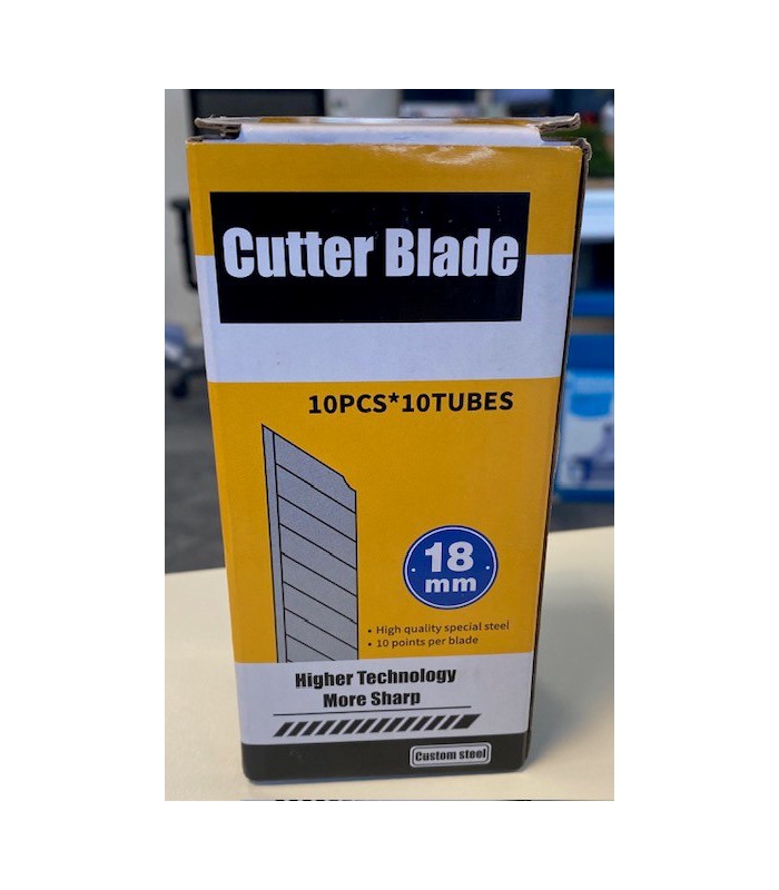 BOITE 100 LAMES CUTTER 18MM