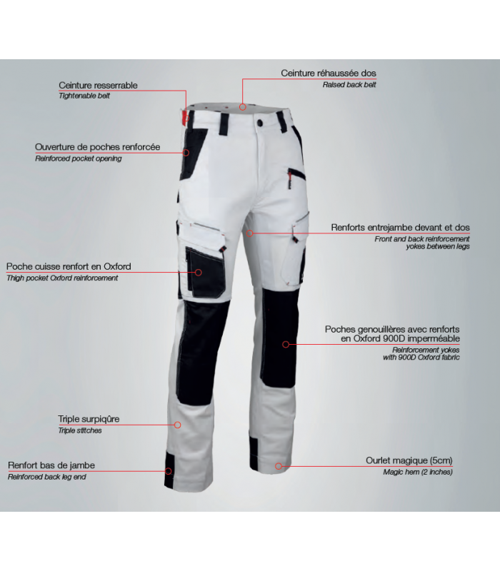 CELLULE PANTALON MULTI POCHE  T38