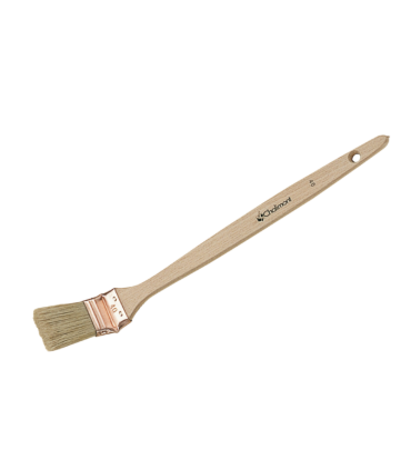 Brosse plate coudée