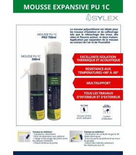 Mousse expansive PU 1C 500ml