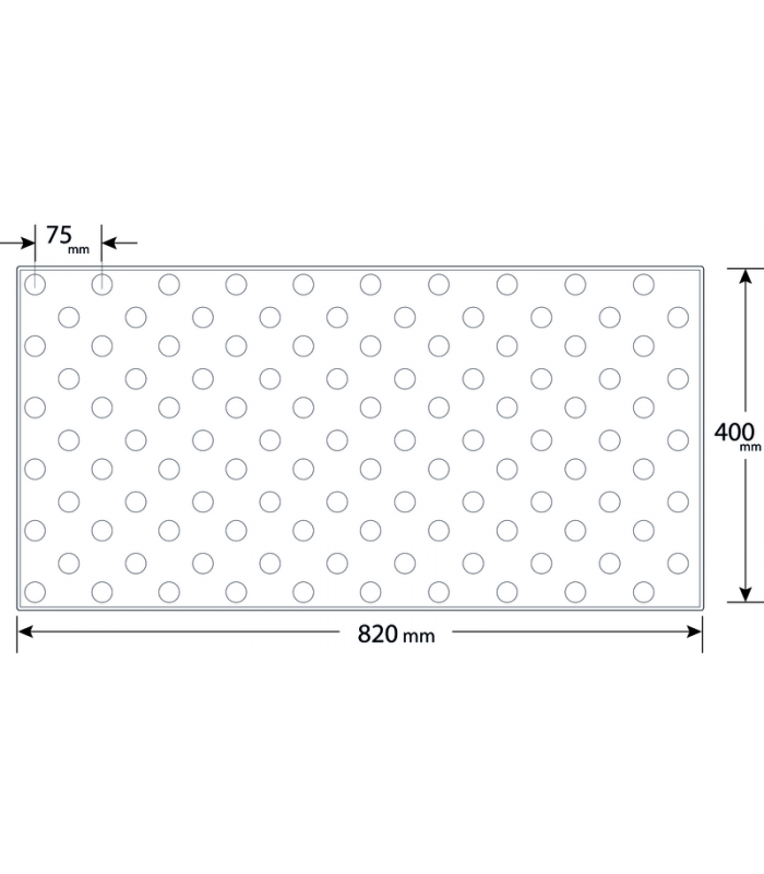 Dalle podotactile Accessdal en polyuréthane Romus