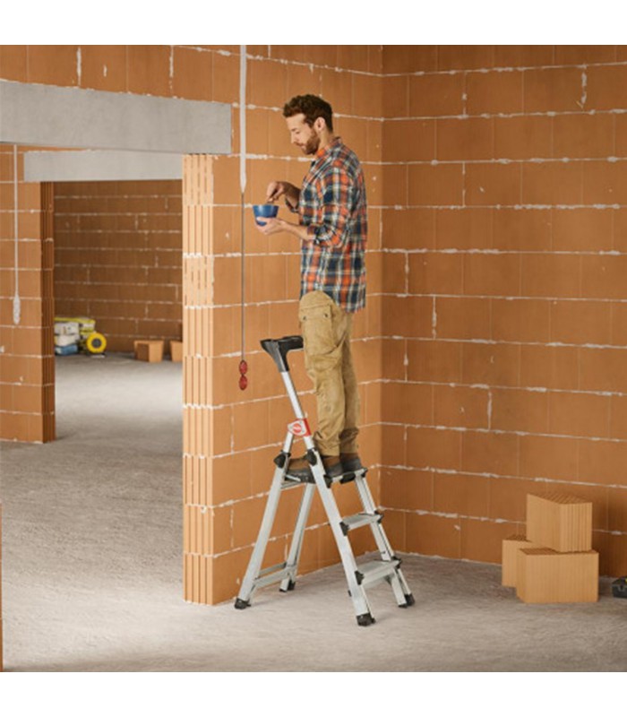 Escabeau télescopique Hailo TL100 - 5 marches polyvalent