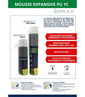 Mousse expansive PU 1C 500ml