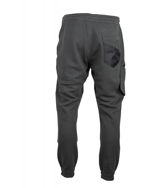 Pantalon multipoches Glory gris/noir taille élastiquée