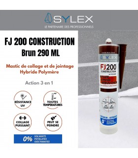 Mastic Coller, Jointer et Sceller 290ml Sylex Construction FJ 200