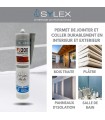 Mastic Coller, Jointer et Sceller 290ml Sylex Construction FJ 200