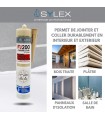 Mastic Coller, Jointer et Sceller 290ml Sylex Construction FJ 200