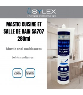 Sylex SA707 Mastic Cuisine et Salle de bain 280ml