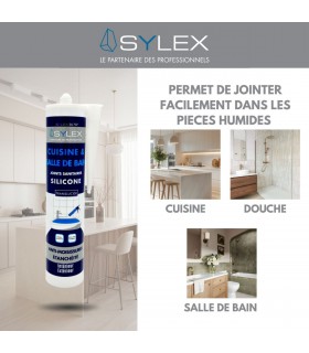 Sylex SA707 Mastic Cuisine et Salle de bain 280ml
