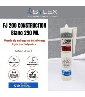 Mastic Coller, Jointer et Sceller 290ml Sylex Construction FJ 200