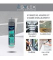 Mastic Sylex SX 640 Silicone 3 en 1 Silicone Tout 280ml