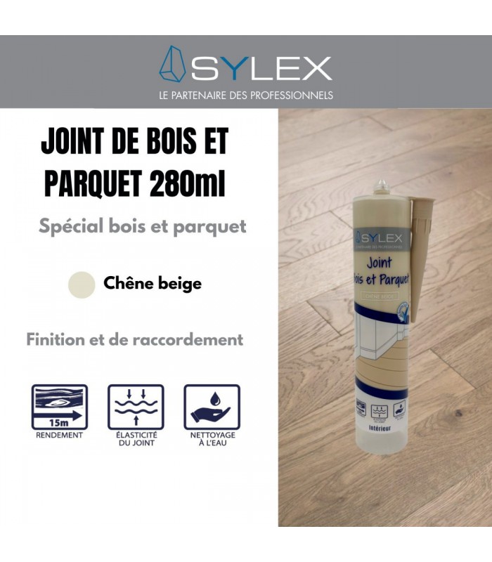 Mastic bois et parquet Sylex - Joint de finition élastique