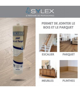Mastic bois et parquet Sylex - Joint de finition élastique