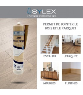 Mastic bois et parquet Sylex - Joint de finition élastique