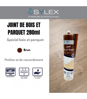 Mastic joint de finition bois et parquet Sylex