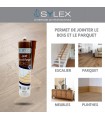 Mastic joint de finition bois et parquet Sylex