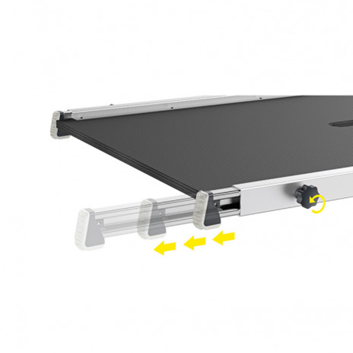 Pieds rétractables plateforme Hailo
