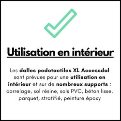 dalle podotactile adhésive Romus